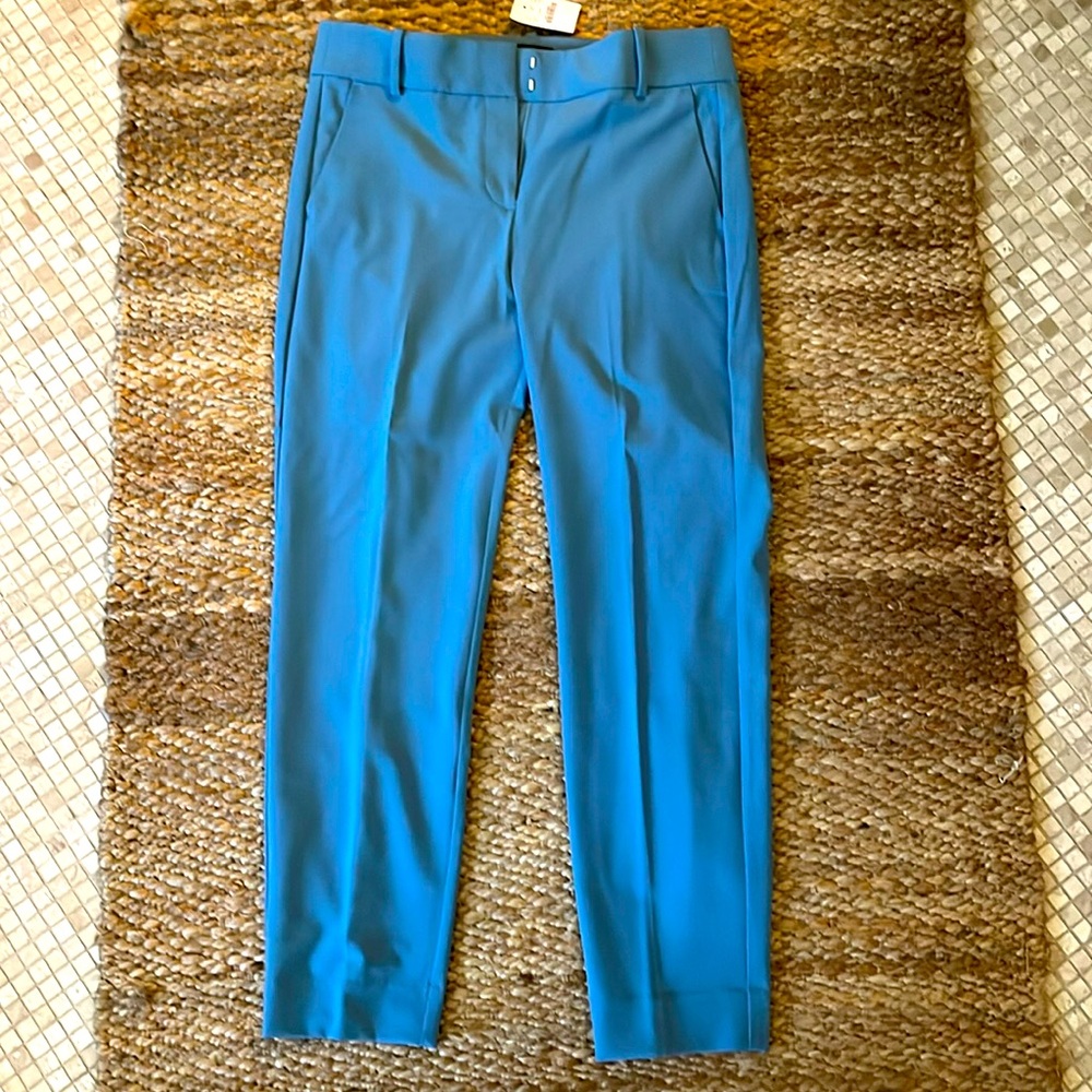 Mercantile/JCrew Sky blue trousers. Never worn Size 8 Pleated